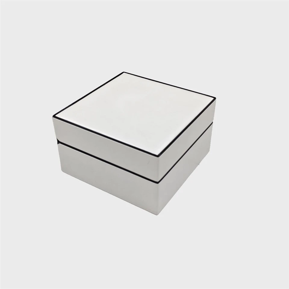 white leather watch box